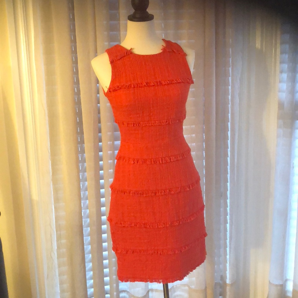 GORGEOUS Deep Orange J. Crew Dress